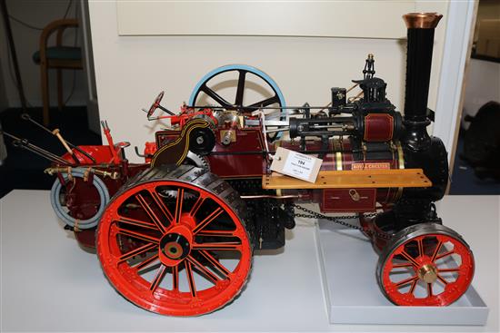 A well engineered 1.5 inch scale lived steam model of a William Alchin traction engine, with the name Royal Chester, 26in.